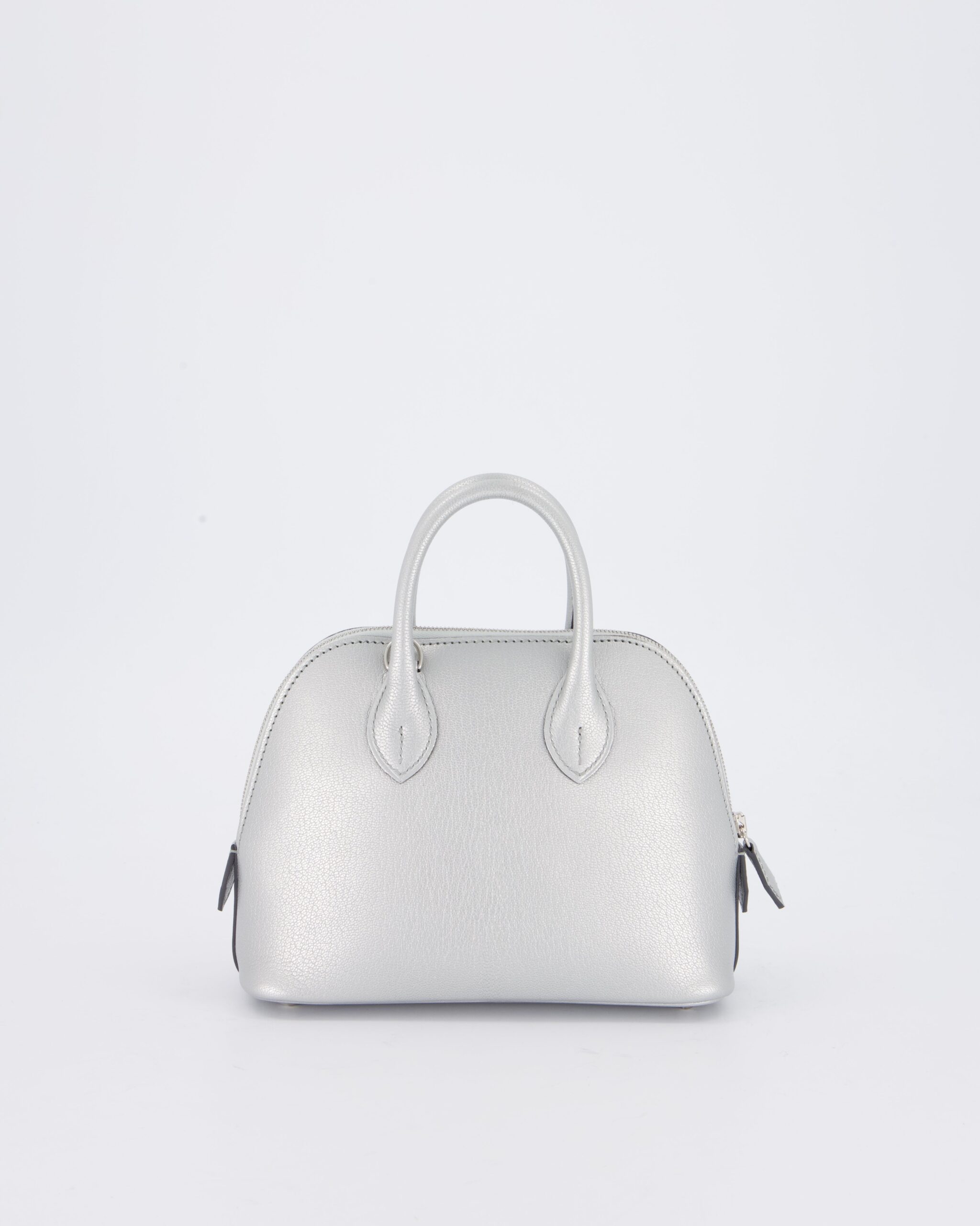 *HOT* Hermes ميني Bolide Bag in Argent Chevre Chamkila جلد with Palladium Hardware