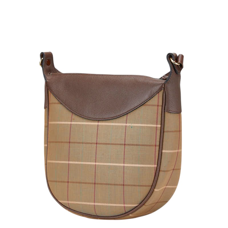 Burberry Check Canvas جلد حقيبة كتف
