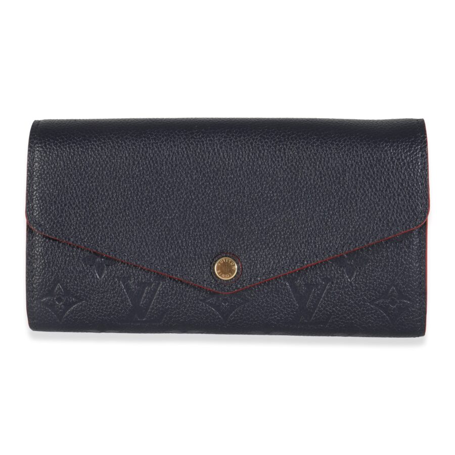 Louis Vuitton Marine Rouge مونوغرام Empreinte Sarah Wallet | Studio Nafay
