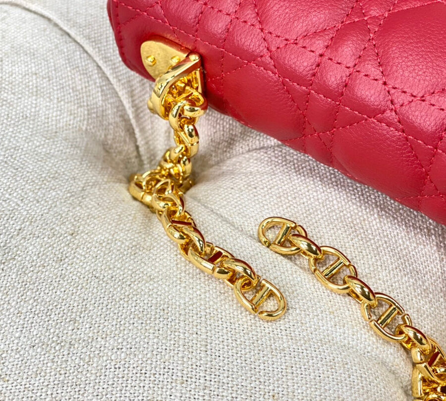 Dior Caro red bag – front view