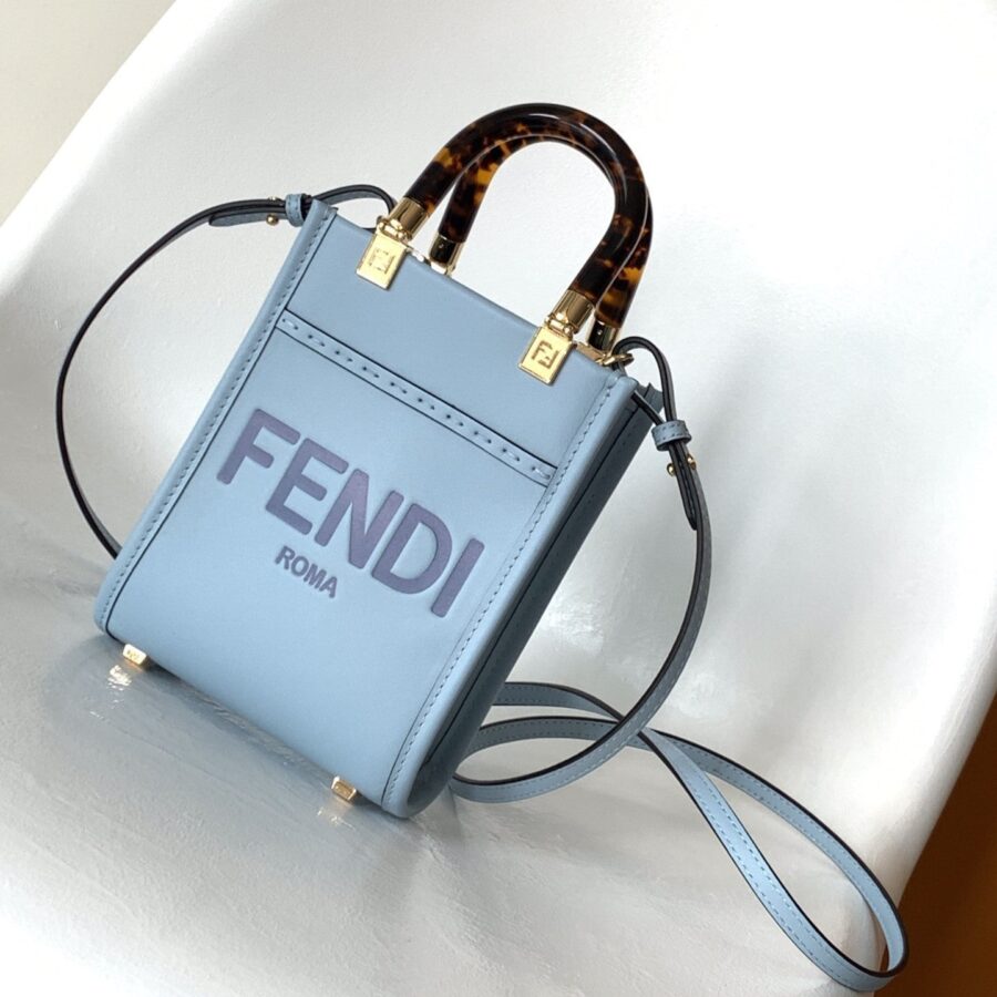 Fendi Sunshine blue bag – front view