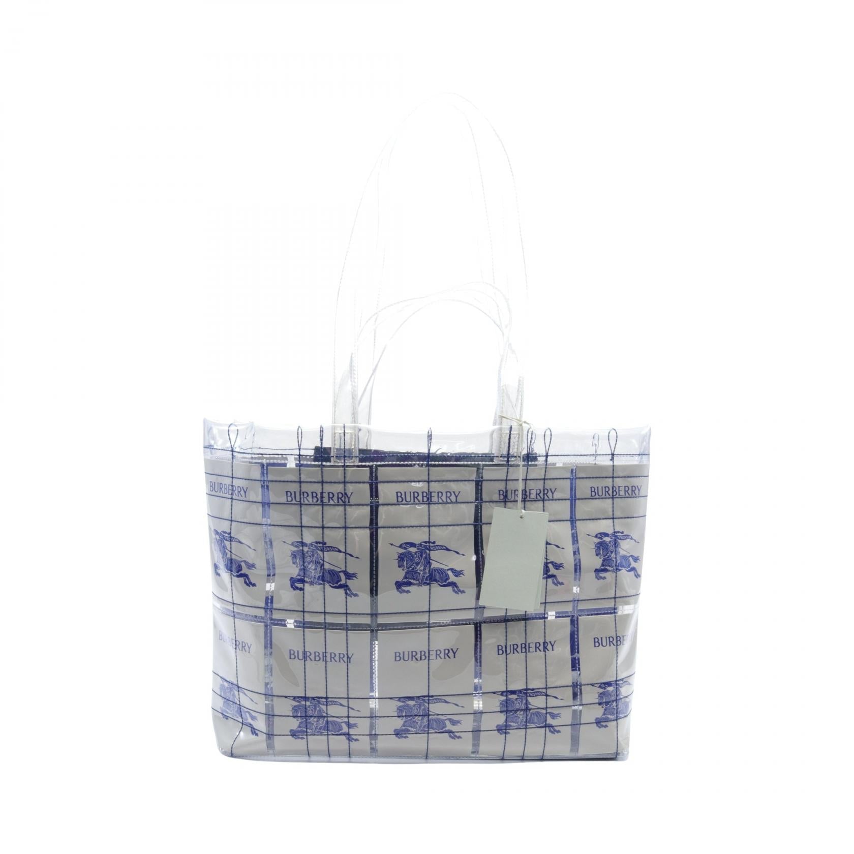 Burberry 8079639 PVC Coated Canvas حقيبة يد كبيرة