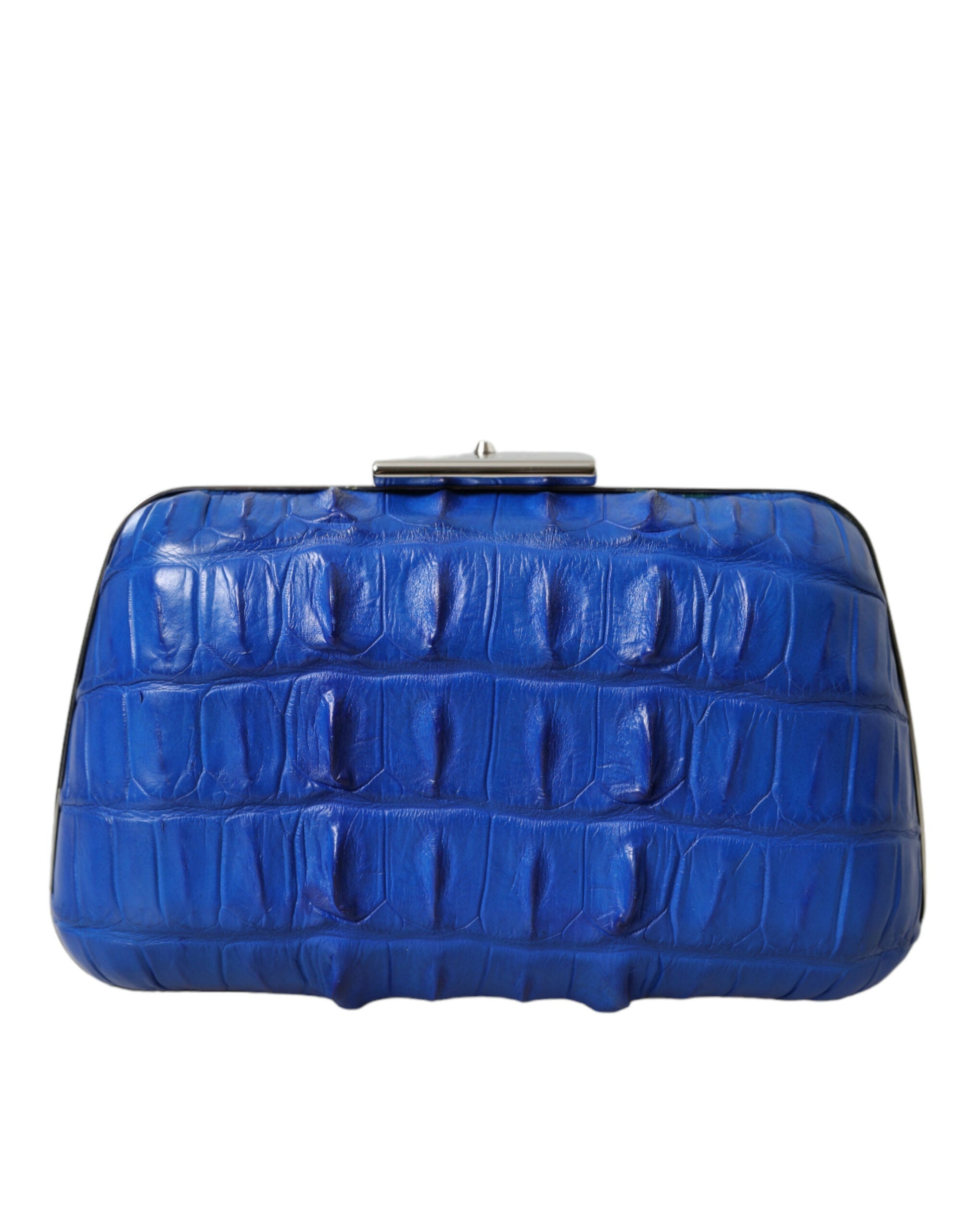 Balenciaga أزرق Exotic Skin جلد Shoulder Crossbody Box حقيبة سهرة Bag