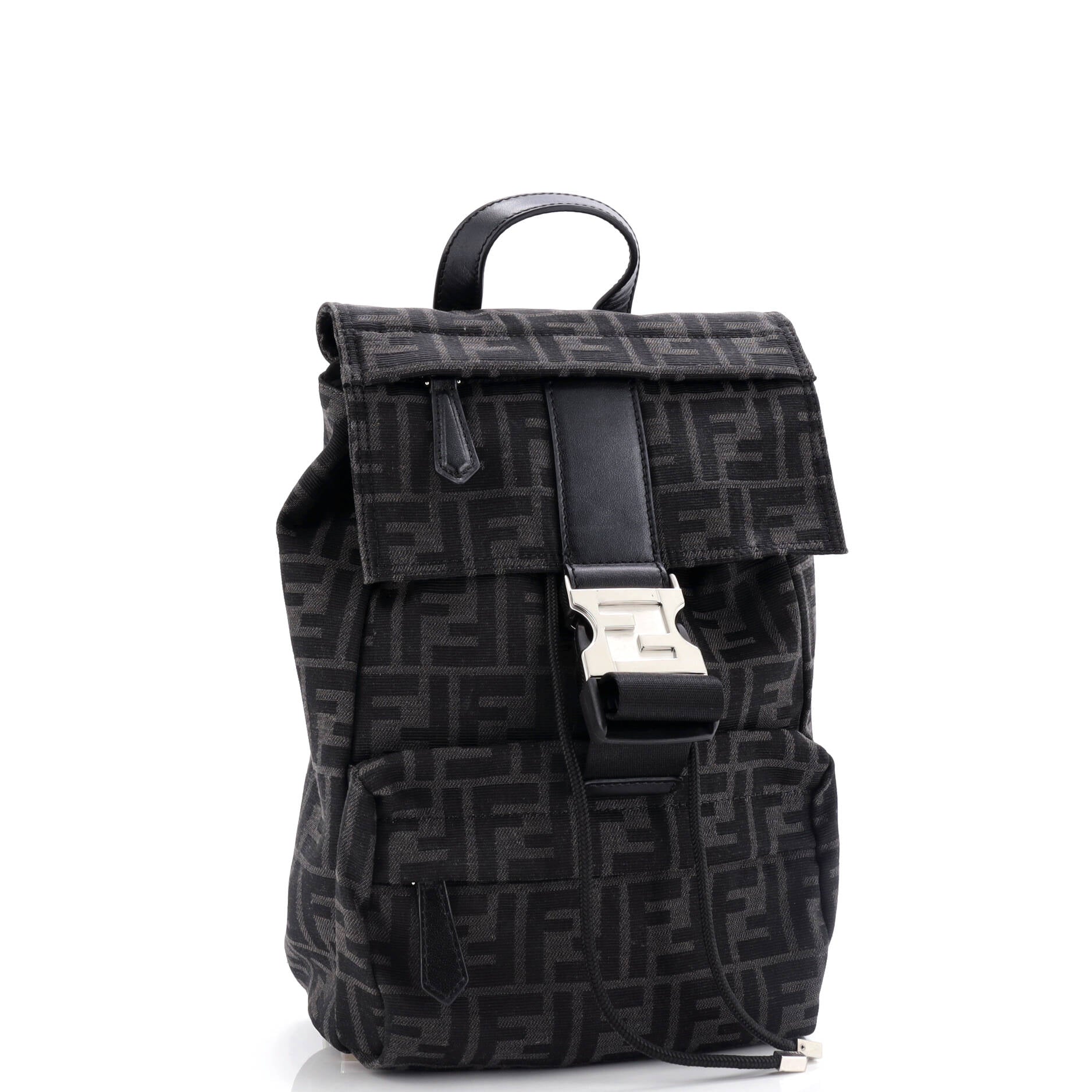 Fendiness Backpack Zucca Canvas صغير