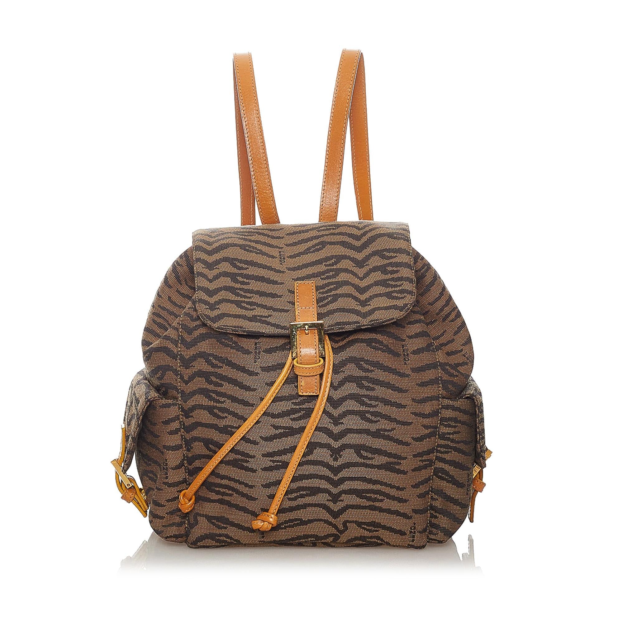 Fendi Canvas Backpack