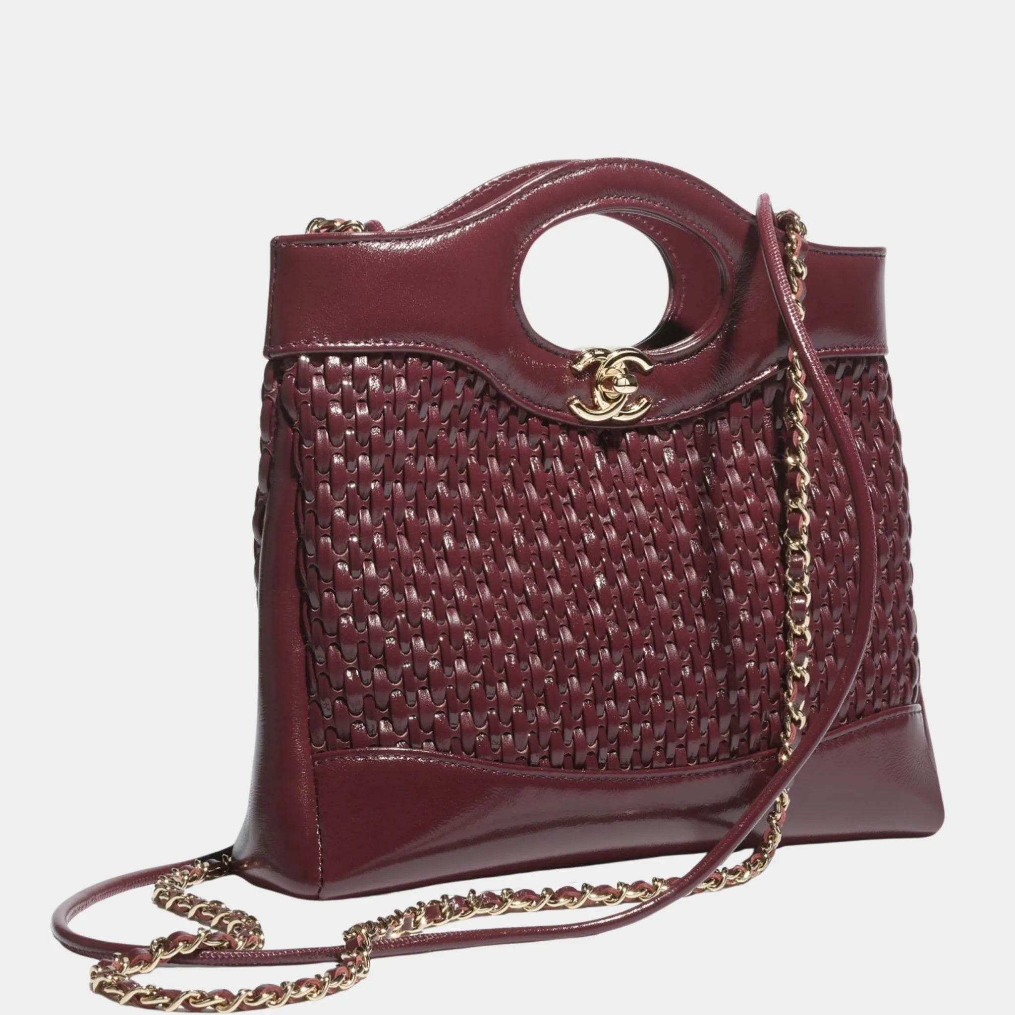 Chanel handbag gold – front view